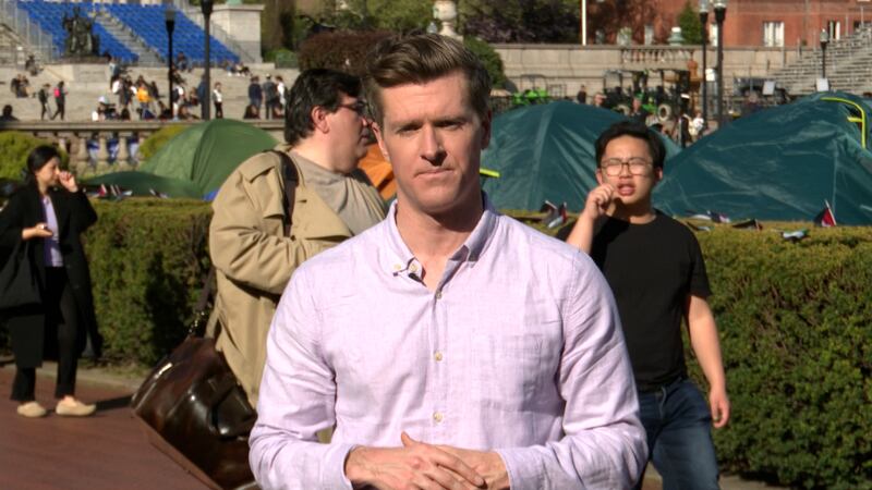 Peter Zampa at Columbia University amid tense protests and a visit from the Speaker of the House