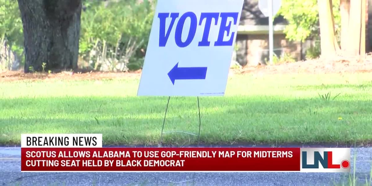 Supreme Court allows Alabama to use GOP-friendly election map