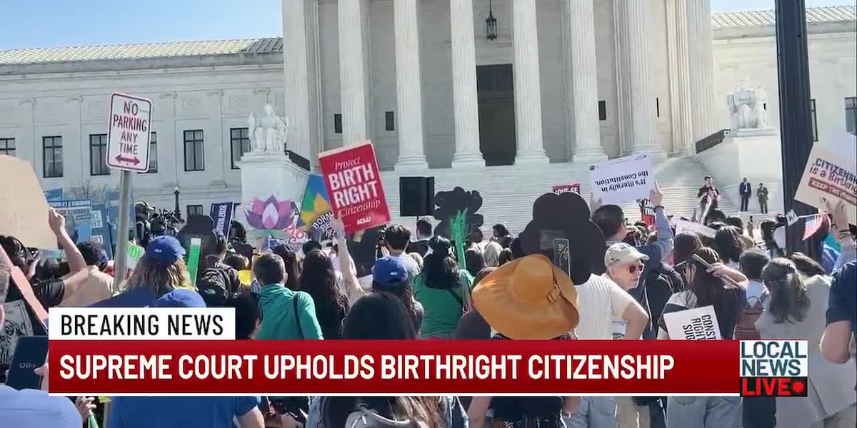 Supreme Court upholds birthright citizenship, rejecting Trump’s proposed limits