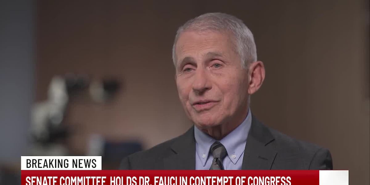 Senate committee holds Dr.Fauci in contempt of congress